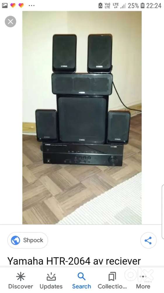 Yahama av reciver with 5.1 speakers