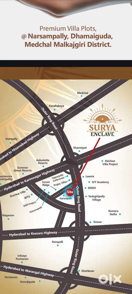 Plots in keesara ORR