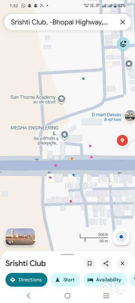 Main Road front face Bhopal Road Dewas Land size 30By70