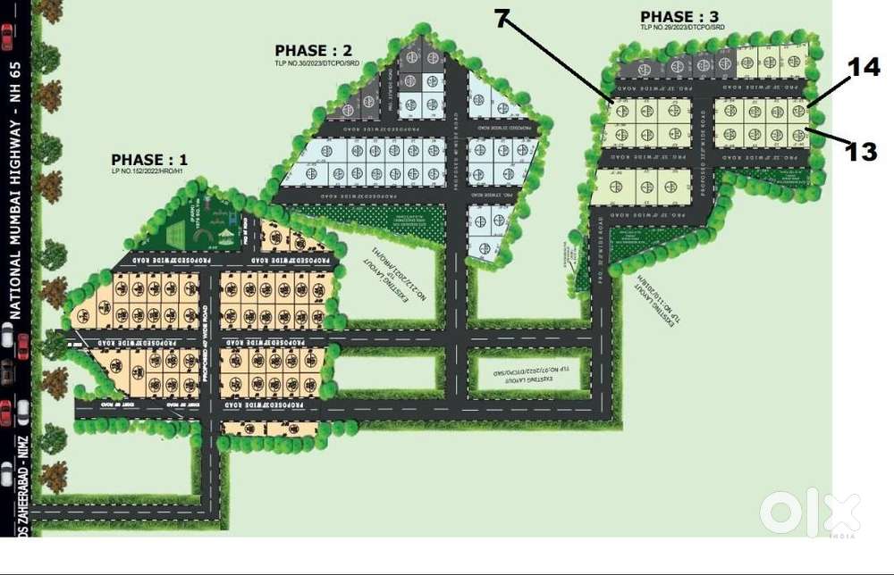 East face 180 SqYrds Plot for sale in Sadasivapet