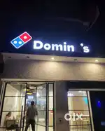 Dominos cleaning boy