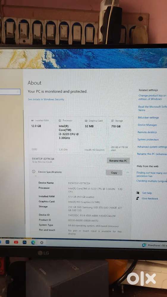 i3 3rd generation 3220 computer