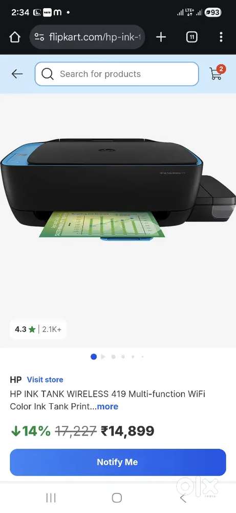 419 hp ink tank wireless