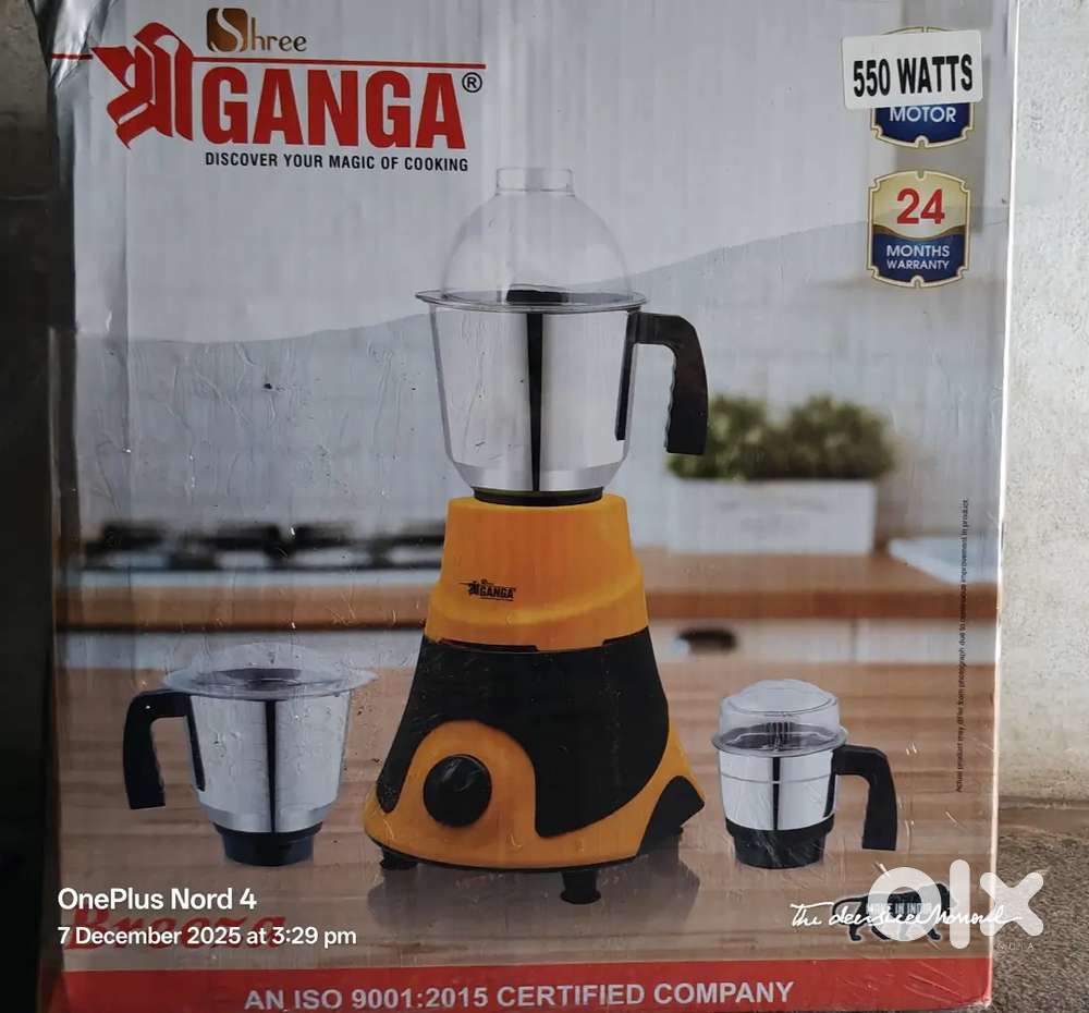 I want sale my new mixy and new fan