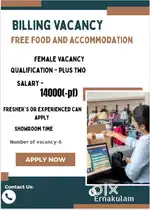 BILLING EXECUTIVE URGENT HIRING KOCHI