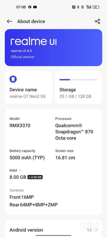 Realme gt neo2 5g only folder change h