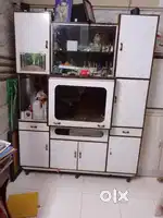 Showcase with tv unit and storage ,3/6 cot