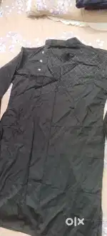Men Black Kurta
