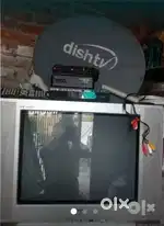 Samsung T.V with dish anteena and set top box