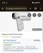 Panasonic Camcoder hx Dc3 Tags :action camera,Sony ,a6400,video camera