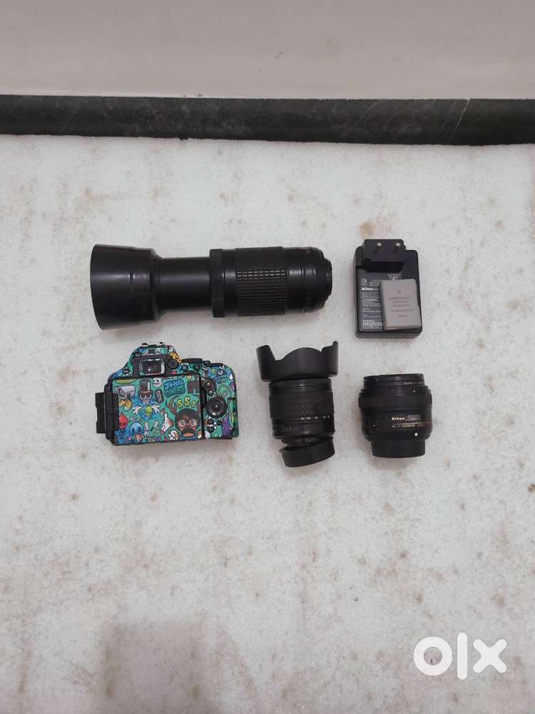 Nikon D5600 with Three Lences