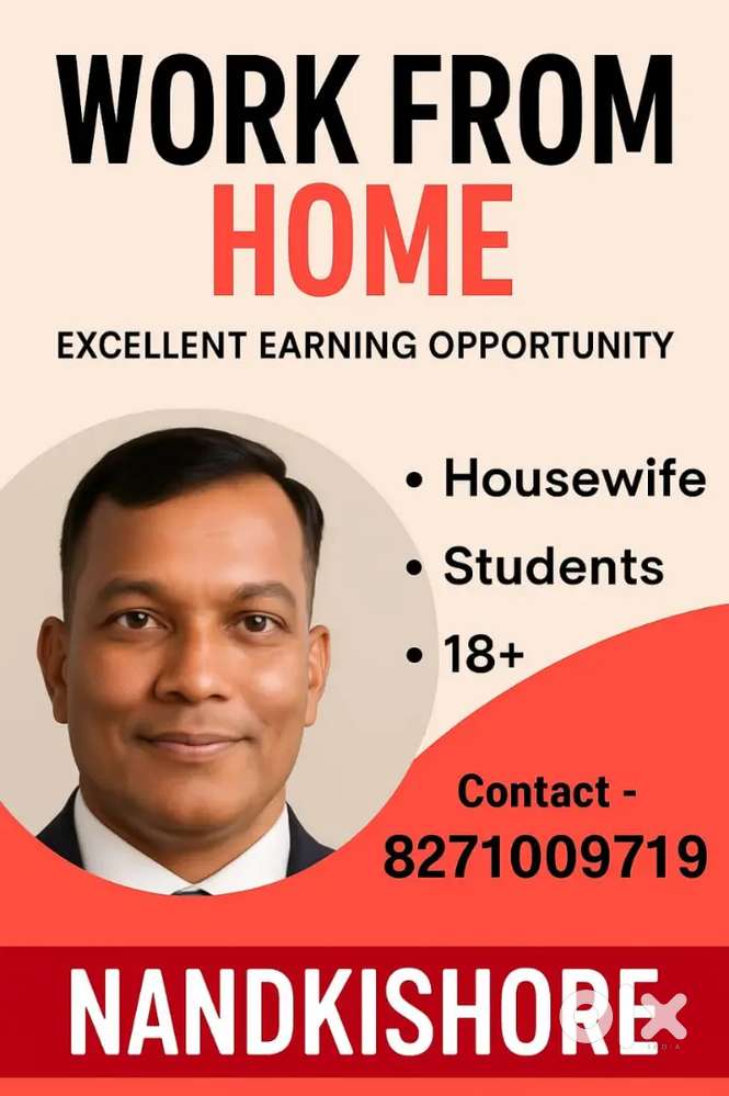 Work from home Job for students, Housewife, Freshers