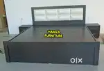 HAMZA FURNITURE New designer stylish luxury look particle wood Bed
