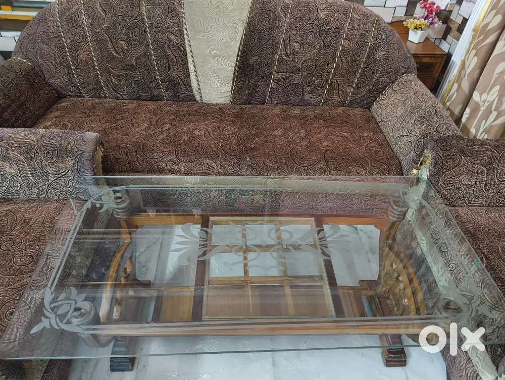 New designer Sofa with Glass table