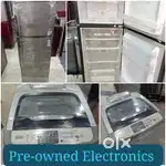 I'd#1213 combo of d/d fridge n fully automatic washing machine