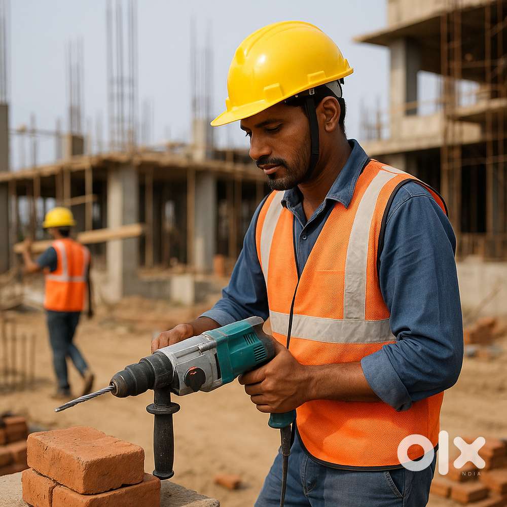 निर्माण स्थल के लिए मजदूरों की आवश्यकता