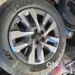 THAR ROXX ALLOY WHEELS WITH BRAND NEW MRF TYRE sat of 4