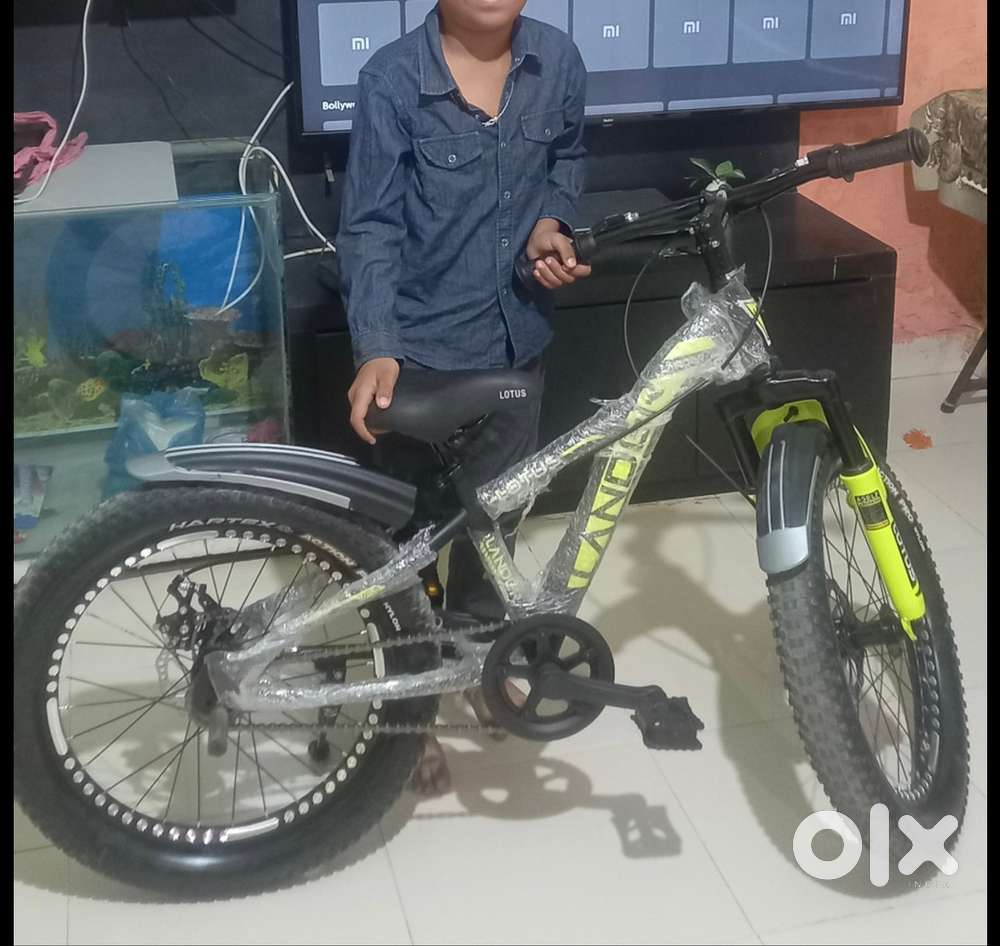 Trendy bicycle, sparingly used