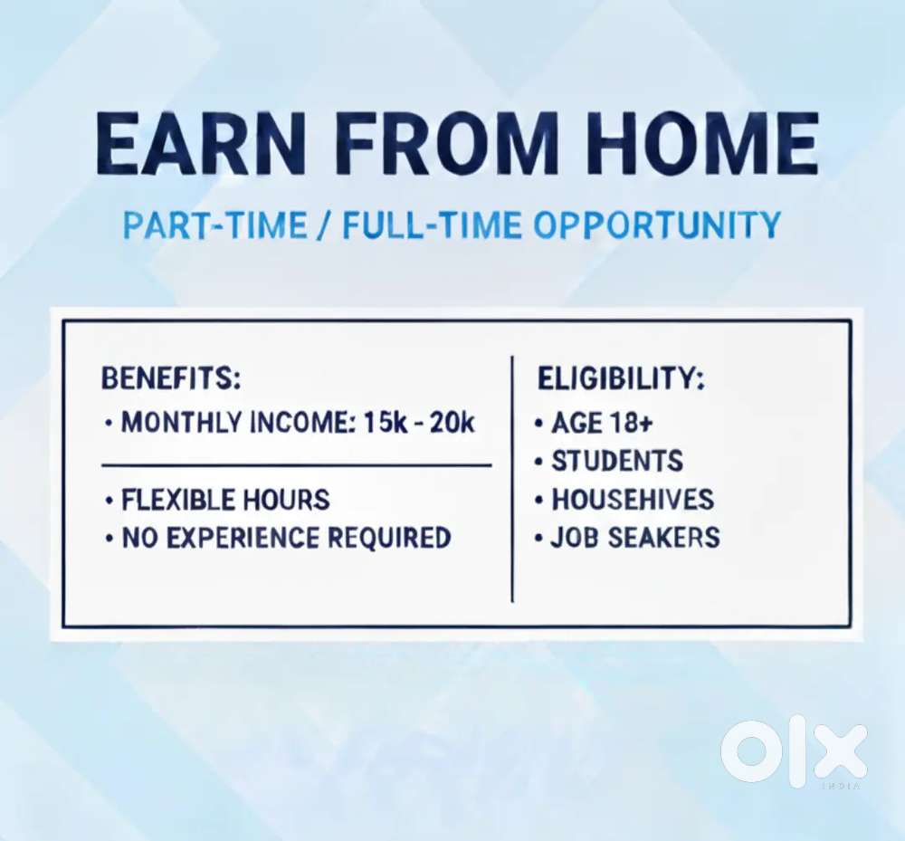 Extra Income Opportunity  Flexible Hours  ₹15k–20k Monthly