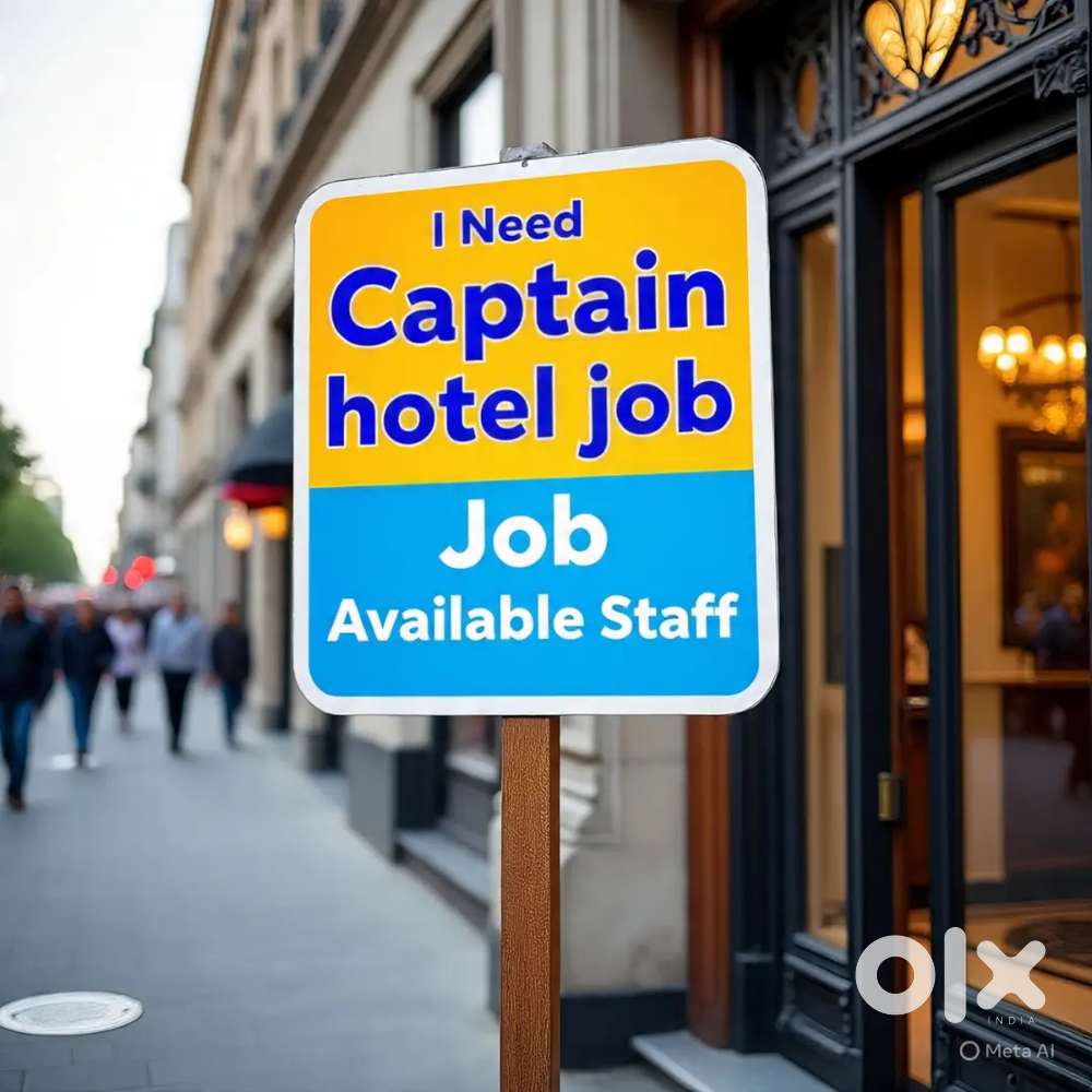 Urgent Required :- Captain Waiter Steward  Service Boy Helper