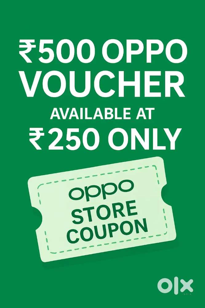 ₹500 OPPO Store Coupon - Valid in All OPPO Offline Stores - Quick Sale