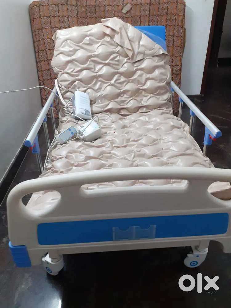 Hospital coat, remote, foam mattress, air bed, air pump