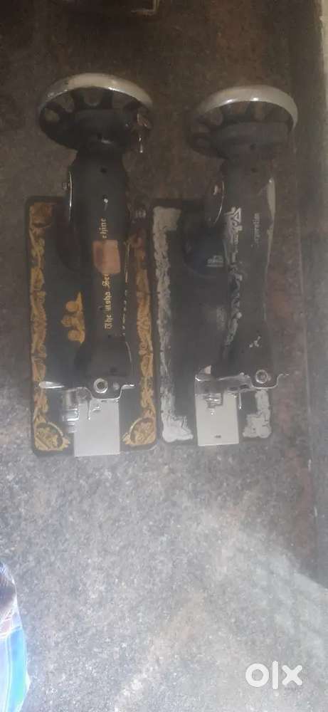 Sewing machine with stand and table