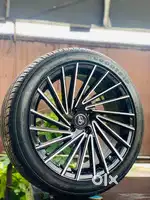 17 Inch 4 Hole 100 Pcd 7.5J Onyx 4 Brand New Alloys &215/45/17 4 Tyers