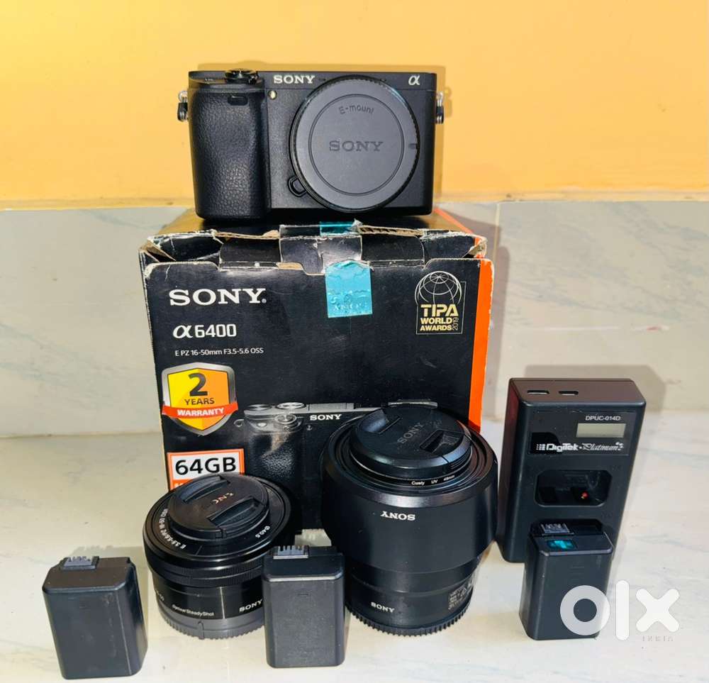 SONY a6400, Kit lens, 50mm lens.