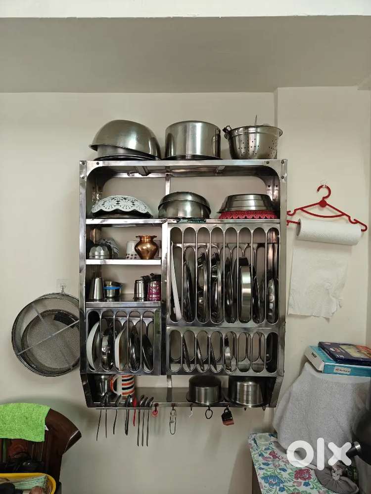 Utensils stand stainless Steel 2.6x3.2ft