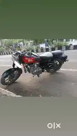 Red classic350 royal enfield bullet