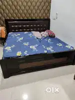 King size bed with storage urgent selling