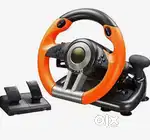 Trusted and real brand new gaming steering wheel  all is working condi