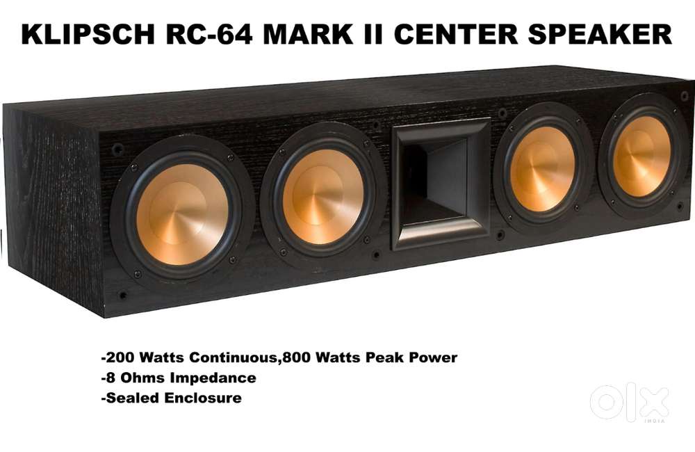 KLIPSCH FLAGSHIP HIGH-END MODEL  RC-64 MARK II CENTER CHANNEL SPEAKER