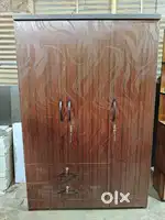 New 3 Door Engineering Wood Almirah Wardrobe COD EMI