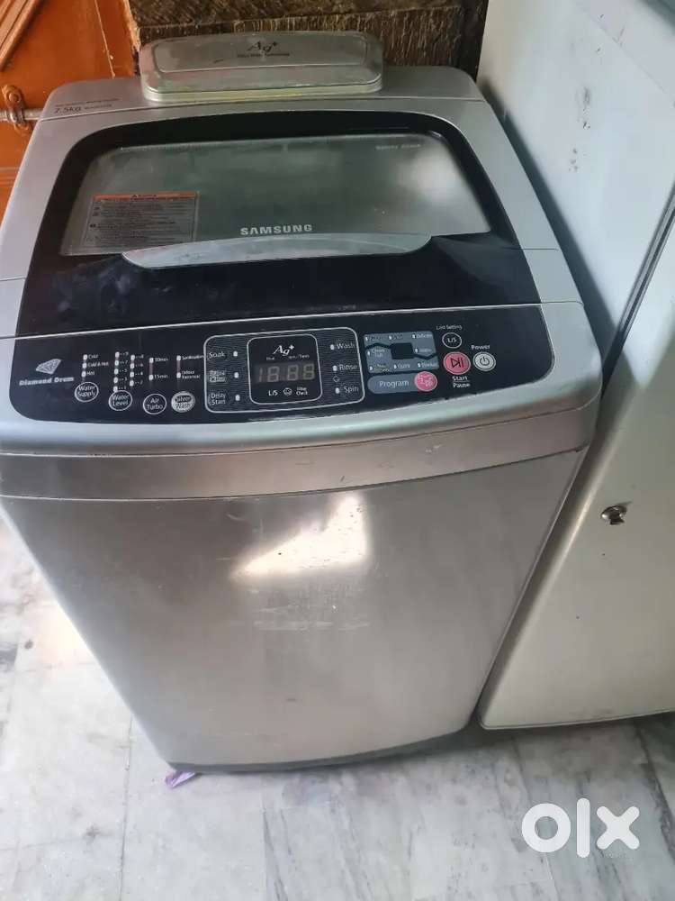 Washing machine fully automatic Samsung  7.5 KG fully working  toplod