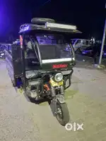 Month Old E-Loader Rickshaw For Sale – 4 Battery, Black Color,