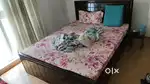 Queen size bed with storage and with matress