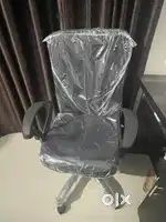 Computer table with chair and wardrobe with compartments