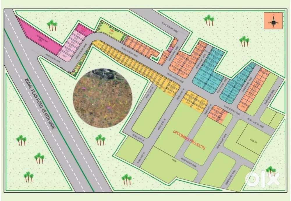 Shree ganesham Mahendra sez ke pass 111 gaj ZDA RERA APPROVED PLOTS