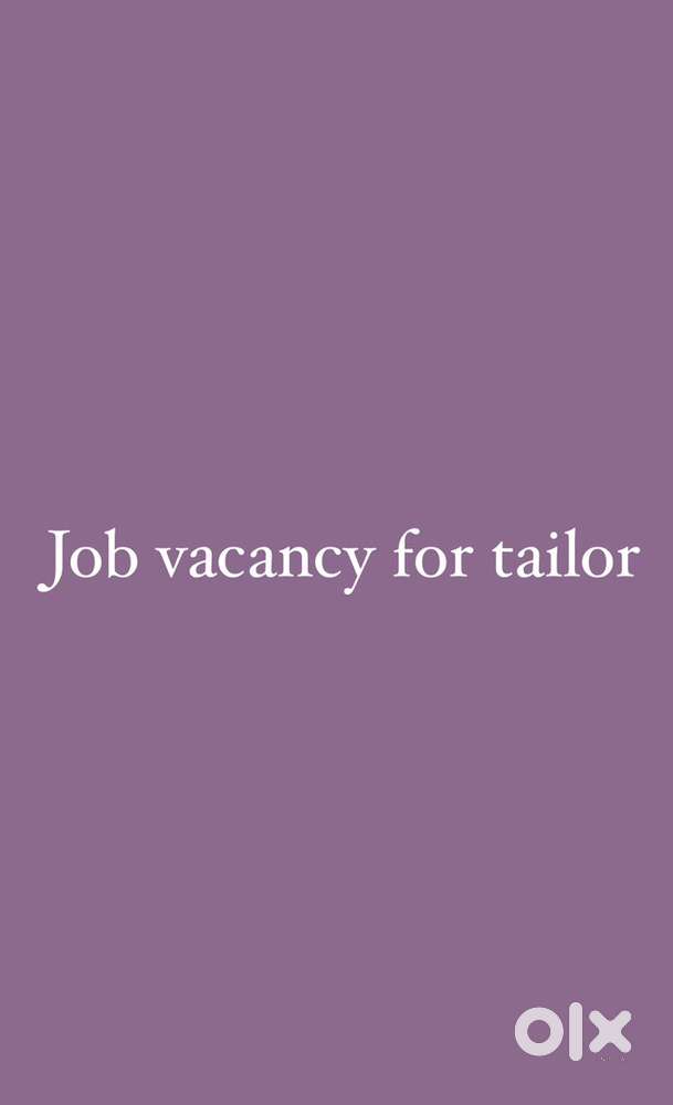 Job vacancy for tailor