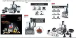 Usha FP 3810 Food Processor Mixer 1000 Watts with 13 Accessories