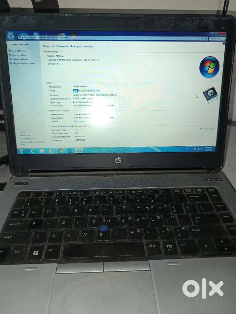 HP laptop 4GB