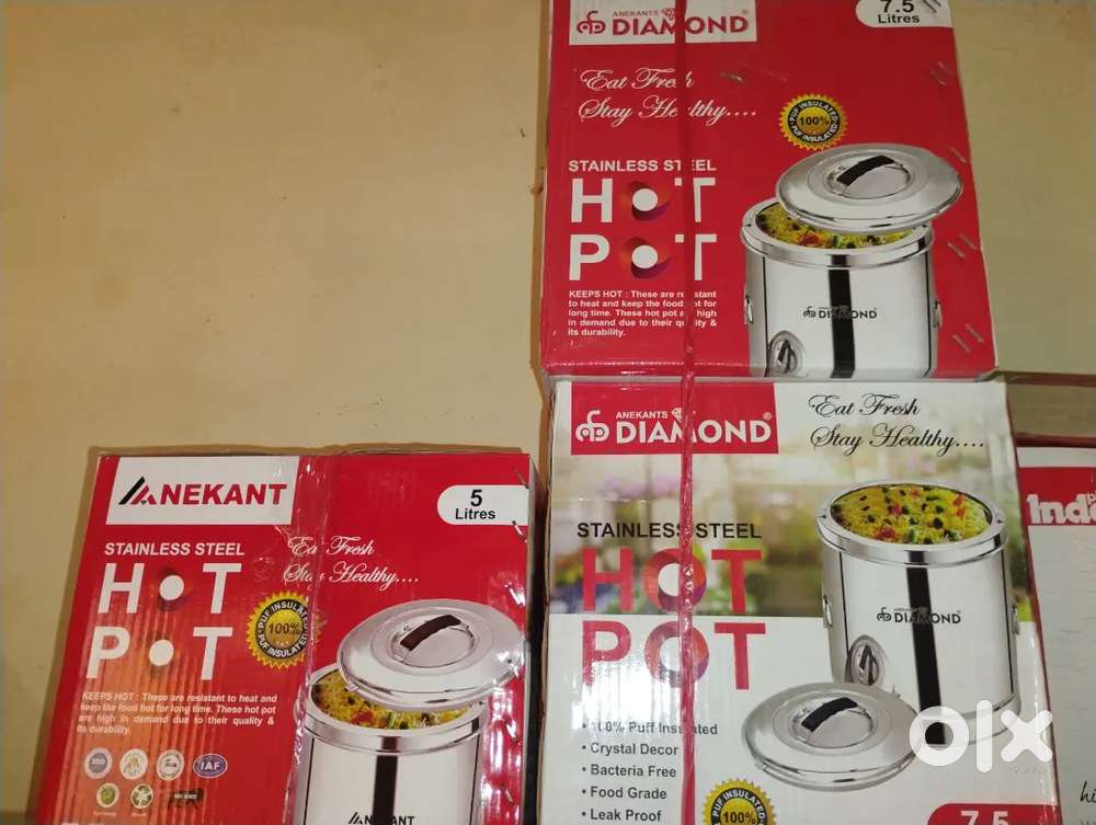3 hot pot two 7.5 litter one is 5 litter