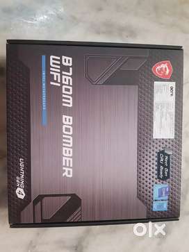 MOTHERBOARD- MSI B760M BOMBER WIFI (SEAL PACK) & CABINET & CPU COOLER