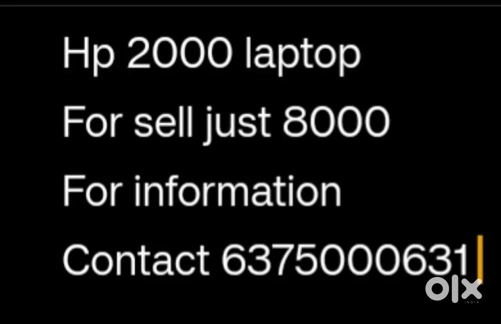 Hp 2000 laptop