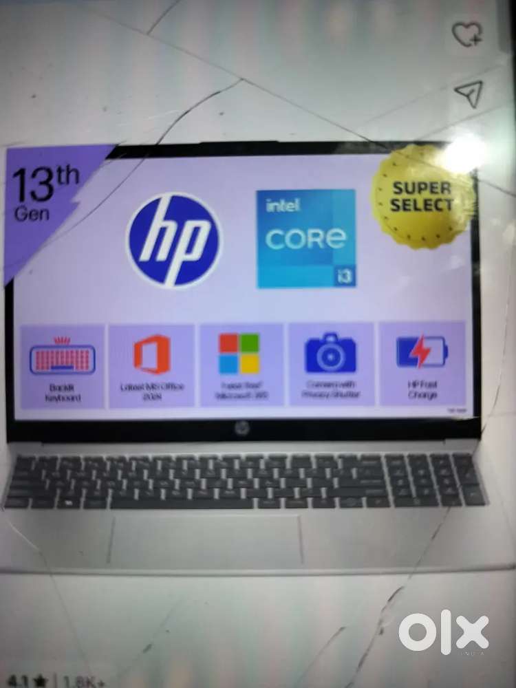 Laptop hp i3 13th gen 8/512
