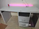 Office table with decorative lights