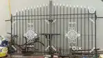 Durable and strong casting iron fabricated swinging style rajwadi gate