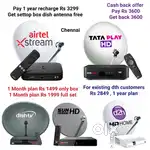 AIRTEL DTH ! TATÀ ! SUNDIRECT ! PLÀY ! DISHTV ! VIDEOCON D2H ! LED TV